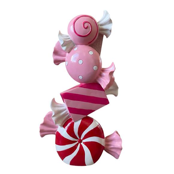 Rachel Zoe Large Pastel Candy Shaped Statue 23in Valentines Day Decor New - Picture 14 of 16